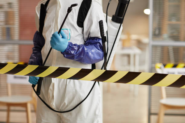 Professional Blood Cleanup technician working in Aurora, MO